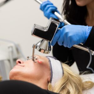 A woman undergoes Laser Resurfacing in Denver