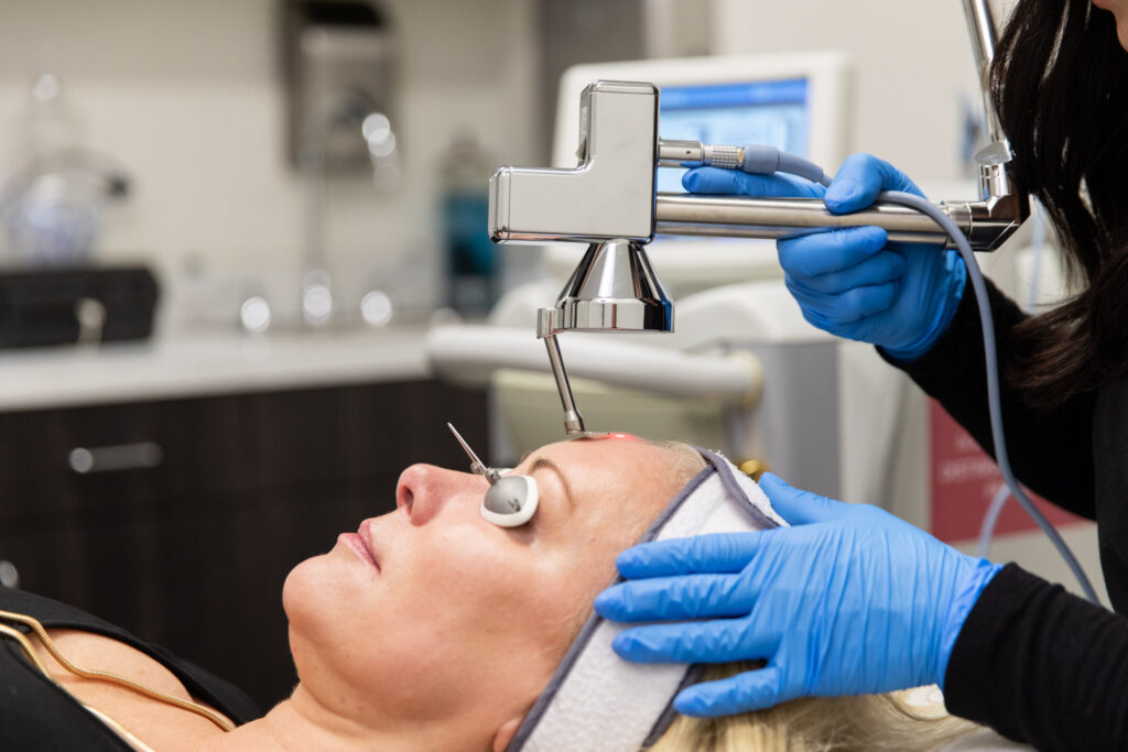 A provider performs Laser Resurfacing in Denver