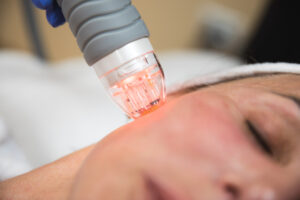 A woman receives Skin Care in Denver